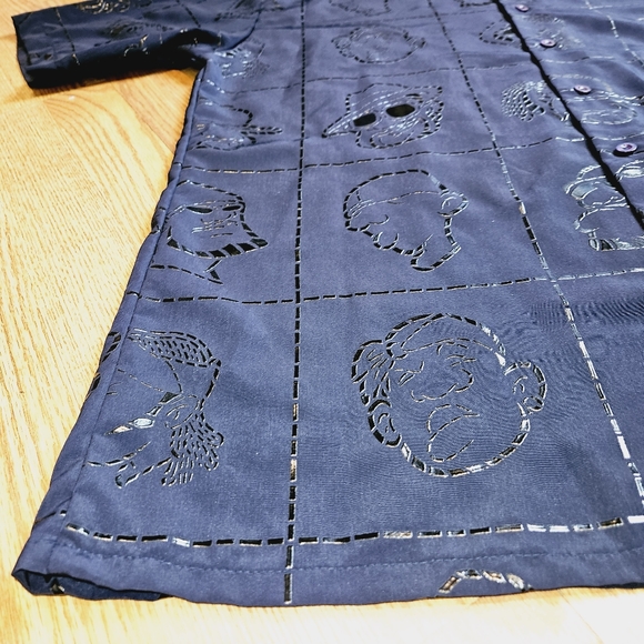 Buda Bean Rare Low Rider Homies Shirt Embroidered Figures Button Up Size XL - Picture 3 of 11